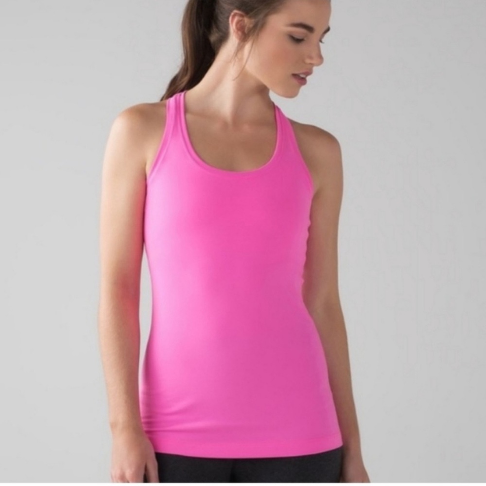 Lululemon Cool Racer Back Hot Pink Tank